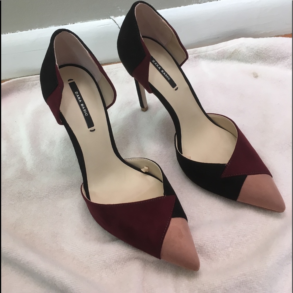 Suede heels